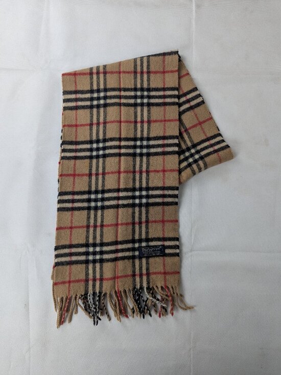 Burberry Accessories - Burberry Nova Check Lambswool Beige Scarf | Must Have